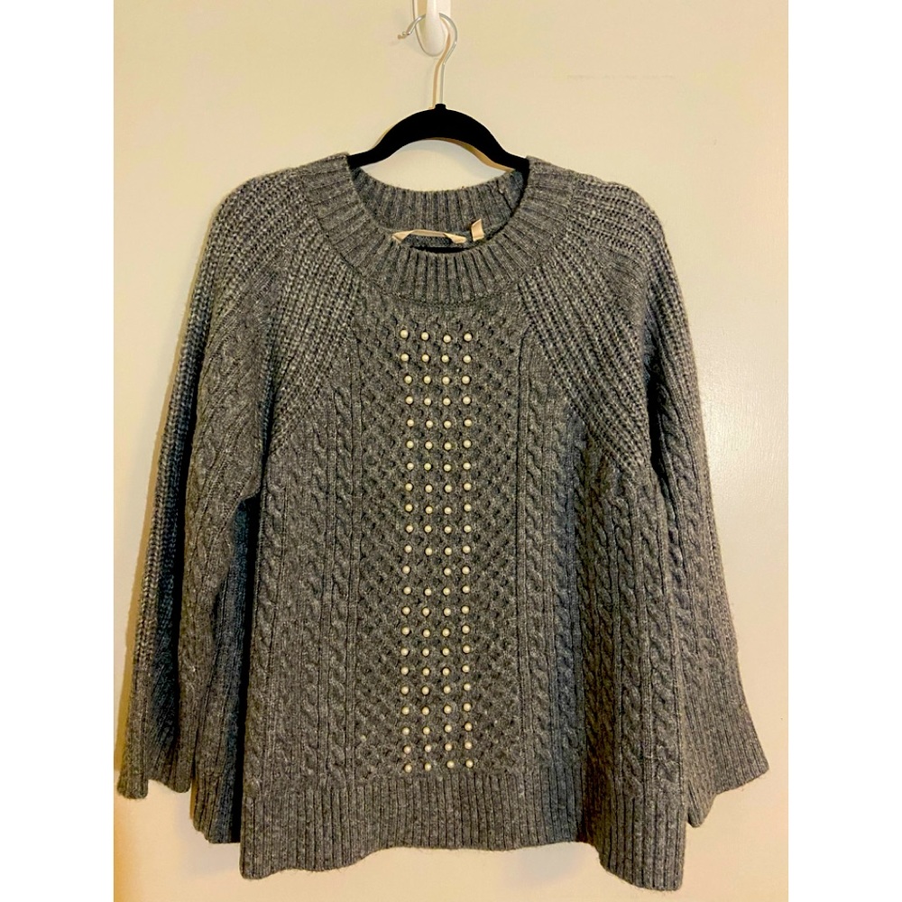 NBW SOFT SURROUNDINGS GREY SWEATER LARGE